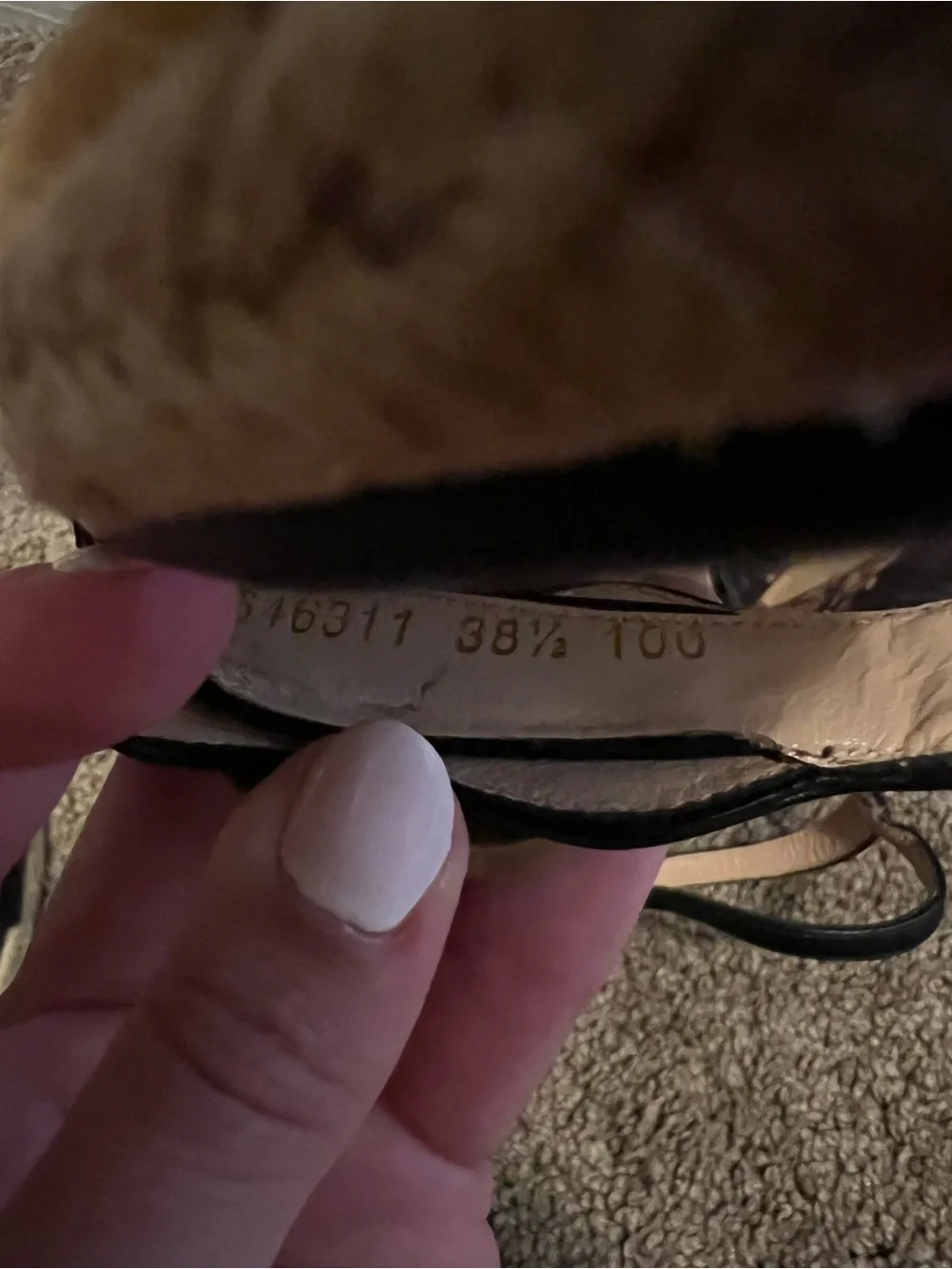 Gucci Black Leather Wedge Sandals with Gold Logo